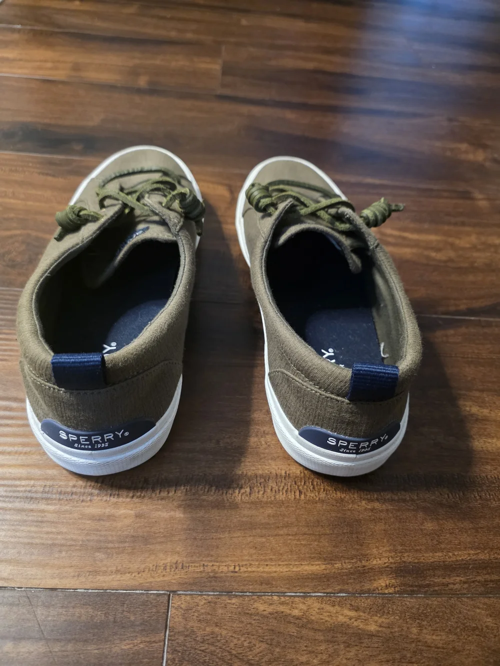 Sperry Women's Olive Green Boat Shoes Size 10 Sneakers STS85742
